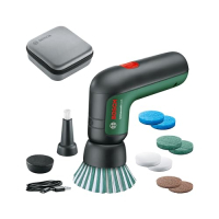 Juego de cepillos universales Bosch, batería de 3,6 V, 10 accesorios, con bolsa