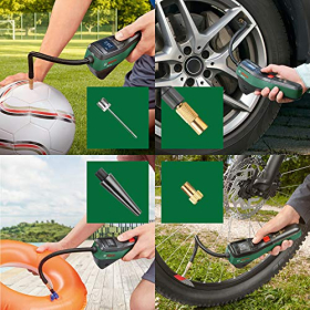 Bosch EasyPump Elektrische Luftpumpe, Autostop, USB-C, LED, 150 PSI 