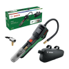 Bosch PNEO battery-powered air pump with adapters and bicycle bag