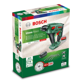 Taladro/atornillador Bosch Uneo Maxx de 18 V, sin batería.