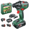 Bosch AdvancedDrill 18 – Аккумуляторная дрель-шуруповерт, 2 аккумулятора, 3 насадки