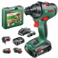 Bosch AdvancedDrill 18 – Аккумуляторная дрель-шуруповерт, 2 аккумулятора, 3 насадки
