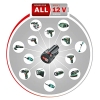 Bosch EasyDrill 1200, taladro/atornillador inalámbrico, 12 V, 2,0 Ah, juego, bolsa blanda, verde
