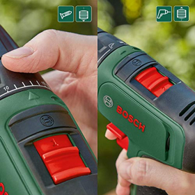 Bosch EasyDrill 1200, cordless drill/driver, 12V, 2.0 Ah, set, soft bag, green