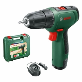 Taladro/atornillador inalámbrico Bosch EasyDrill de 12 V en maletín de transporte