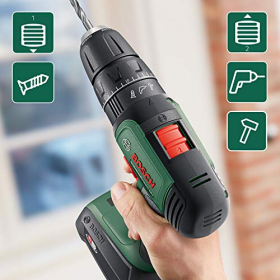 Taladro percutor inalámbrico Bosch UniversalImpact de 18 V (1 batería y estuche)
