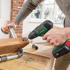 Taladro percutor inalámbrico Bosch UniversalImpact de 18 V (1 batería y estuche)