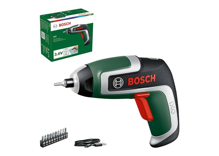 Bosch IXO 7 cordless screwdriver – compact, 3.6 V, Micro-USB, up to 190 screws Bosch IXO 7 cordless screwdriver – compact, 3.6 V, Micro-USB, up to 190 screws