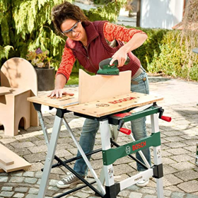 Bosch Home and Garden work table, black/green, 555 mm