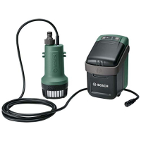 Bomba de agua inalámbrica Bosch Home and Garden Pump 18 (18 V, manguera de 25 m, sin batería, Classic Green)