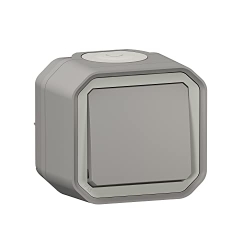 Legrand Plexo 10A Waterproof Switch, Grey Finish