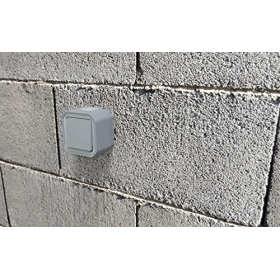 Legrand Plexo 10A Wasserdichter Schalter, graue Ausführung