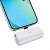 iWALK Mini-Tragbares Ladegerät, 4500 mAh, ultrakompakte Powerbank, kleiner und süßer Akku, kompatibel mit iPhone 14/13/13 Pro/13 Pro Max /12/12 Pro/12 Pro Max/11 Pro/XR/X/8/Plus, Airpods und mehr, Weiß
