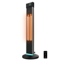 ReadyWarm 2000 Power Tower Outdoor Heater 2000 W Halogen, 3 heat settings by Cecotec, remote control, display