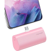 Charmast Mini Portable Charger USB C Power Bank 5000mAh, 20W PD & QC 18W, Type C External Battery Pack Compatible with Samsung, Huawei and Other USB C Phones (Pink)