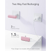 Charmast Mini Portable Charger USB C Power Bank 5000mAh, 20W PD & QC 18W, Type C External Battery Pack Compatible with Samsung, Huawei and Other USB C Phones (Pink)