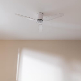 Moderner Cecotec EnergySilence Aero 5285 Deckenventilator WeißTransparent, WLAN, DC-Motor 40W