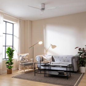 Moderner Cecotec EnergySilence Aero 5285 Deckenventilator WeißTransparent, WLAN, DC-Motor 40W