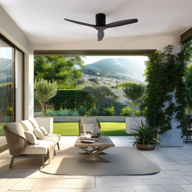 Cecotec EnergySilence Aero 5500 Deckenventilator mit Wi-Fi, Schwarz