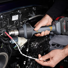 Soplador de aire caliente inalámbrico Steinel MobileHeat MH 7 de 150–550 °C para Bosch AMPShare