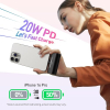 Cargador portátil mini iWALK de 4500 mAh, banco de energía USB-C de 20 W con carga rápida, compatible con iPhone 16 Pro Max/16 Pro/16/15, Samsung Galaxy S24 S23 Series, LG, HONOR, Xiaomi, iPad, AirPods