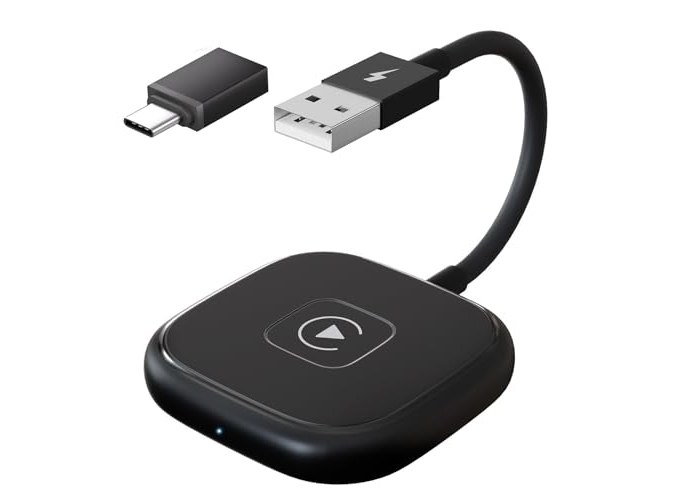 Adaptador inalámbrico CarPlay de Towwoo, adaptador CarPlay Dongle, conexión directa, Wi-Fi USB C de 5 GHz, compatible con iPhone 6+, iOS 10+ y automóviles con CarPlay, convierte CarPlay cableado a inalámbrico Adaptador inalámbrico CarPlay de Towwoo, adaptador CarPlay Dongle, conexión directa, Wi-Fi USB C de 5 GHz, compatible con iPhone 6+, iOS 10+ y automóviles con CarPlay, convierte CarPlay cableado a inalámbrico