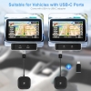 Adaptador inalámbrico CarPlay de Towwoo, adaptador CarPlay Dongle, conexión directa, Wi-Fi USB C de 5 GHz, compatible con iPhone 6+, iOS 10+ y automóviles con CarPlay, convierte CarPlay cableado a inalámbrico
