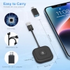 Adaptador inalámbrico CarPlay de Towwoo, adaptador CarPlay Dongle, conexión directa, Wi-Fi USB C de 5 GHz, compatible con iPhone 6+, iOS 10+ y automóviles con CarPlay, convierte CarPlay cableado a inalámbrico