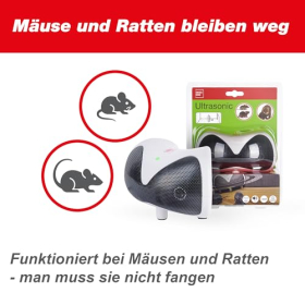 Ultraschall-Rodentenschutz Swissinno 1 227 001, 3 W, 20 m² Reichweite