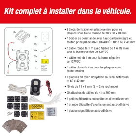 Repelente ultrasónico de martas SWISSINNO para coches, 12 V, funciona con pilas.