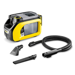 Aspiradora inalámbrica compacta Karcher SE 3-18 con aspiración de agua para superficies textiles, sin batería ni cargador