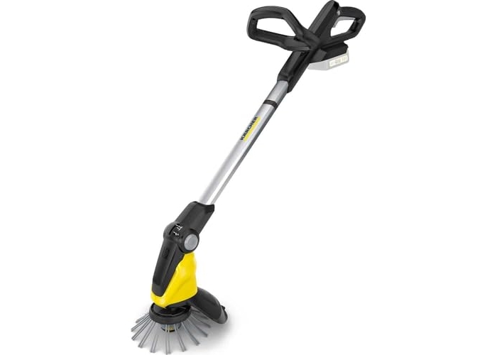 Quitahierbas inalámbrico Kärcher WRE 18-55 de 18 V, cabezal de cerdas de nailon con un máximo de 2800 rpm, cabezal de limpieza giratorio, mango telescópico, compatible con Kärcher de 18 V Quitahierbas inalámbrico Kärcher WRE 18-55 de 18 V, cabezal de cerdas de nailon con un máximo de 2800 rpm, cabezal de limpieza giratorio, mango telescópico, compatible con Kärcher de 18 V