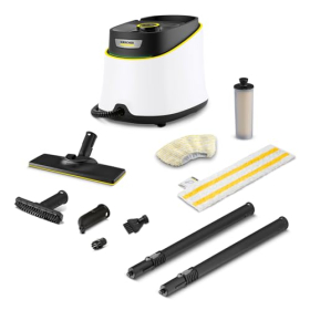 Limpiadora a vapor Kärcher SC 3 Deluxe – 1900 W, 3,5 bar, calentamiento rápido, kit para el cuidado de suelos
