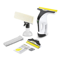 Kärcher WV 7 cordless window vacuum, 100 min, LED, 2 nozzles, microfiber cloths