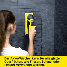 Limpiador vibratorio inalámbrico Kärcher KV 4: para ventanas, espejos y cristales