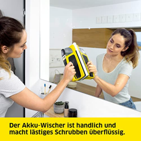 Limpiador vibratorio inalámbrico Kärcher KV 4: para ventanas, espejos y cristales