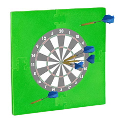 Dartschutzring Relaxdays R6 für 45-cm-Dartscheiben, EVA, Grün