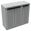 Terry Ecocab 3 Mülltrennschrank, 3 Fächer, Innen & Außen