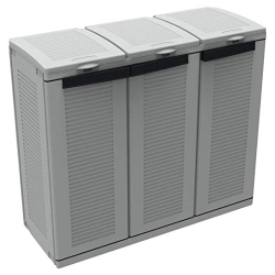 Terry Ecocab 3 Mülltrennschrank, 3 Fächer, Innen & Außen