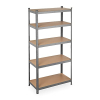 Relaxdays heavy-duty steel shelving unit with 5 shelves, 875 kg load capacity