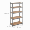 Relaxdays heavy-duty steel shelving unit with 5 shelves, 875 kg load capacity