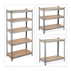 Relaxdays heavy-duty steel shelving unit with 5 shelves, 875 kg load capacity