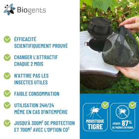 Biogents BG-Mosquitaire I Trampa ecológica para mosquitos de exterior para 150 m²