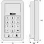 Digitale Tastatur Abus CFT3000 W, weiß, zur Steuerung von Haushaltsgeräten