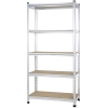 Grid shelf made of pressed cardboard with 5 shelves, double shelves, multiple shelves, medium strength