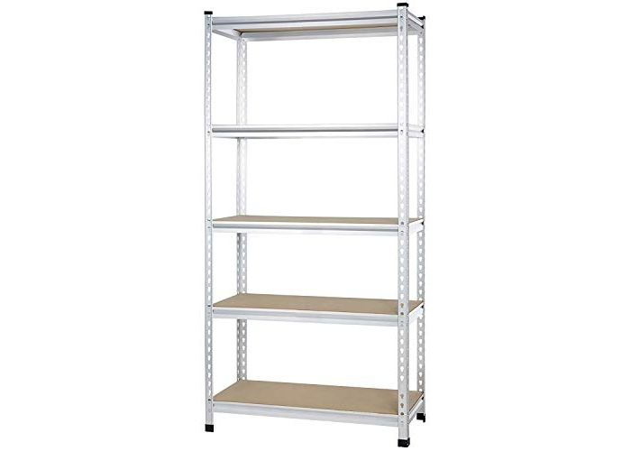 Grid shelf made of pressed cardboard with 5 shelves, double shelves, multiple shelves, medium strength Grid shelf made of pressed cardboard with 5 shelves, double shelves, multiple shelves, medium strength