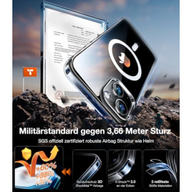 TORRAS Diamond-Mag Hülle für iPhone 15 für MagSafe Hülle iPhone 15