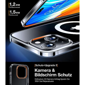 TORRAS Diamond-Mag Hülle für iPhone 15 für MagSafe Hülle iPhone 15
