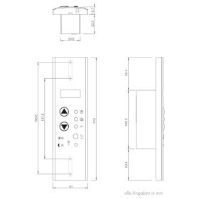 Interruptor temporizador HOMEPILOT, formato caja de correa para persianas enrollables, control inteligente.