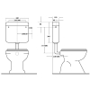 Delta Start Stop external cistern for WC 3/9 liter